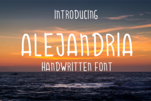 Alejandria: A Handwritten Font for Editorial Design
