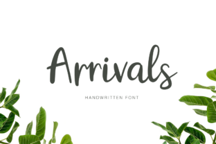 Arrivals: A Handmade Script Font for Web Design