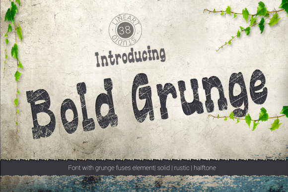 Bold Grunge Typeface for Raw Brand Identity