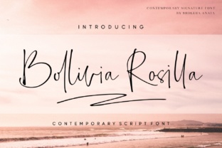 Bollivia Rosilla: An Elegant Script Font for Editorial Design
