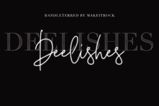 Deelishes: A Handwritten Font for Editorial Design