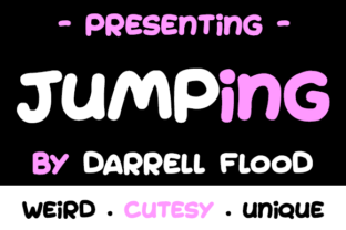 Jumping Typeface: A Playful Font for Editorial Design