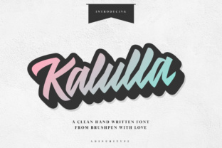 Kalulla: A Handwritten Typeface for Modern Web Design