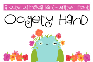 Oogety Hand: A Playful Script Font for Makers