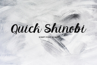 Quick Shinobi: A Modern Script Font for Bold Campaigns