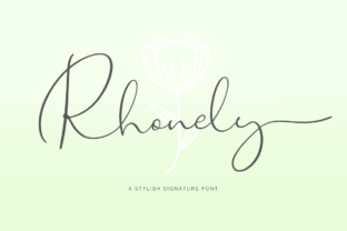 Rhonely: A Signature Font for Handmade Brands