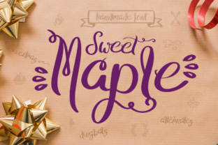 Sweet Maple: A Legible Script Font for Editorial Design