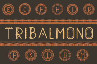 Tribalmono: A Unique Monogram Typeface for Web Design