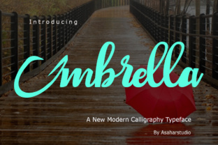 Umbrella: A Modern Script Font for Editorial Design