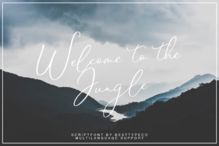 Welcome to the Jungle Calligraphy Font for Makers